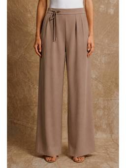 No Grey Area - Wide-Leg Brown Trouser