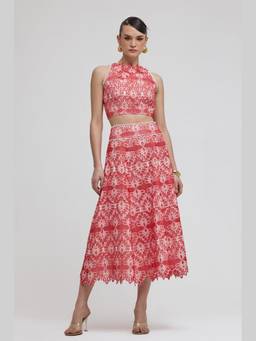 ZABELLA - Sicily Red Lace Co-ord Set