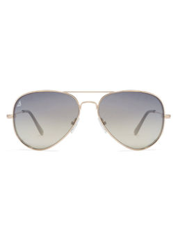 Vincent Chase - by Lenskart by Lenskart Gold Grey Pink Medium Aviator Sunglasses - VC 5158