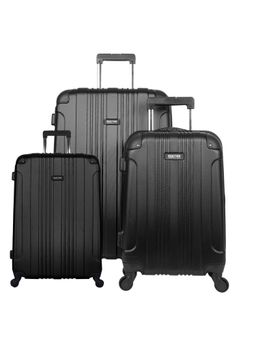 Reaction Kenneth Cole - Out of Bounds 4-Wheel Hardside Luggage Bag - Black (Set of 3)
