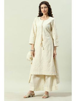 Biba - Natural Cotton Asymmetric Suit (Set of 3)