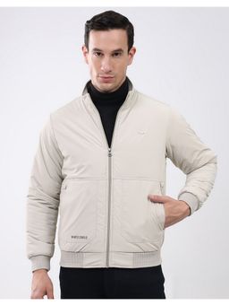 Monte Carlo - Cream Men's High Neck Full Sleeves Jacket