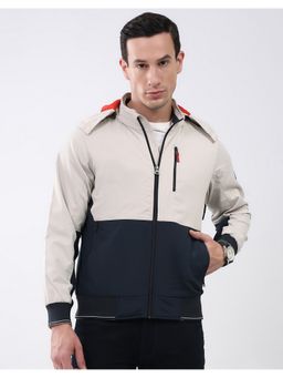 Monte Carlo - Cream Men's Detachable Hood Full Sleeves Jacket