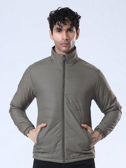 SPIRIT - Men's Olive High Neck Full Sleeve Jacket