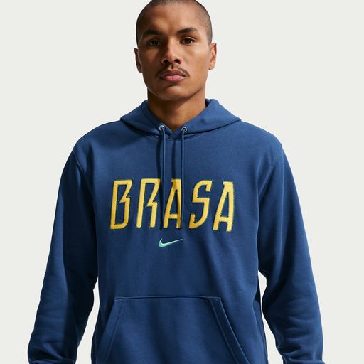 Brazil Club - Nike Brazil Club Men's Footbal French Terry Pullover Hoodie