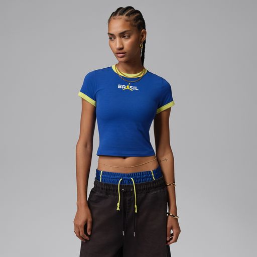 Jordan - Nike Jordan Women's Graphic Brazil Crew-Neck Top