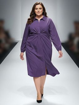 Globus - Women Purple Plus Size Dress