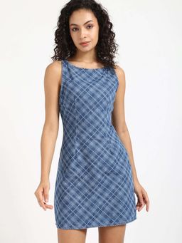 Tommy Hilfiger - Cotton Boat Neck A-Line Dress