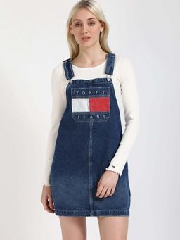 Tommy Hilfiger - Cotton Strap Neck Denim Dress