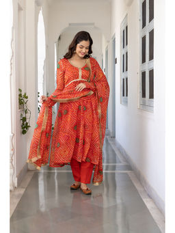 PEHNO'SA - Bhavani Kurta with Pant & Dupatta (Set of 3)
