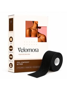 Velomora - Black Boob Tape All Backless and Sheer Dress