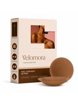 Velomora - Premium Non-Glue Nipple Covers Invisible Pasties Caramel