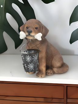 At Home by Nilkamal - Puppy Tatva Showpiece Brown