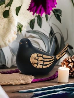 At Home by Nilkamal - Sparrow Showpiece Beige