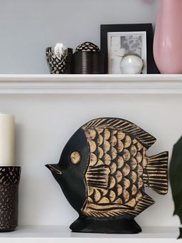 At Home by Nilkamal - Fish Showpiece Beige