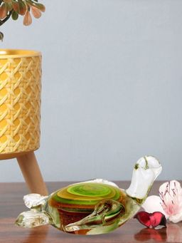 At Home by Nilkamal - Turtle Showpiece Green
