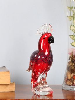 At Home by Nilkamal - Kingfisher Showpiece Red