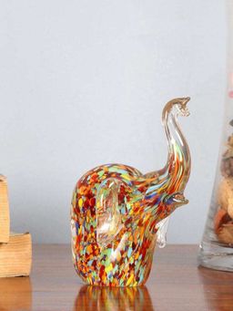 At Home by Nilkamal - Elephant Showpiece Multi Color