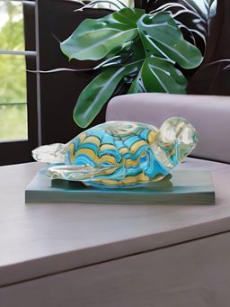 At Home by Nilkamal - Turtle Showpiece Multi Color