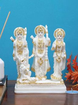 At Home by Nilkamal - Ram Darbar Showpiece White