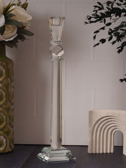 Aarvi Decor - Transparent Lustre Glow Candle Holder