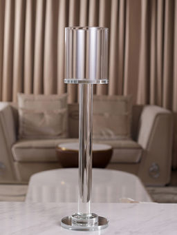 Aarvi Decor - Transparent Columnar Candle Holder