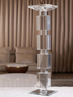 Aarvi Decor - Transparent Elegance Candle Holder