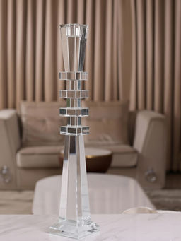 Aarvi Decor - Transparent Torren Candle Holder