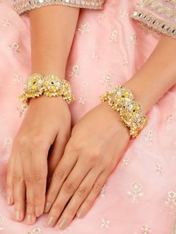 TONOTO - Yellow Kesar Pair of Bracelets