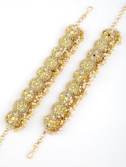 TONOTO - Yellow Kesar Pair of Anklet
