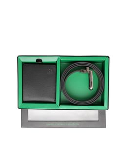 United Colors of Benetton - Men Barletta Belt with Wallet - Black