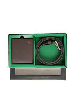 United Colors of Benetton - Men Matera Belt with Wallet - Brown