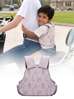Polka Tots - Pink Two Wheeler Child Safety Harness Kids Carrier