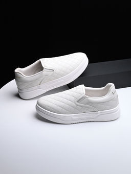 Louis Stitch - Men Canadian White Casual Slip On Lightweight Sneakers