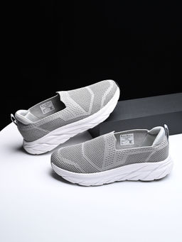 Louis Stitch - Men Dutch Grey Casual Slip On Fly Knit Sneakers