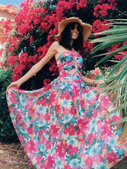 WomanLikeU - Waves By Shrijal: Eternal Summer Monokini with Skirt (Set of 2)