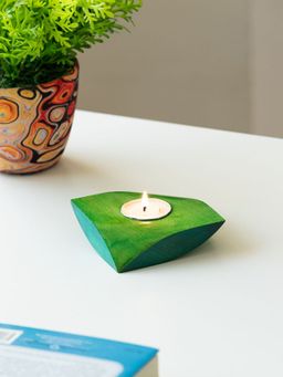 ExclusiveLane - Jugnu Heera Wooden Tea Light Holder