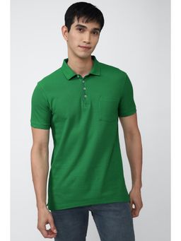 Peter England - Men Green Polo T Shirt