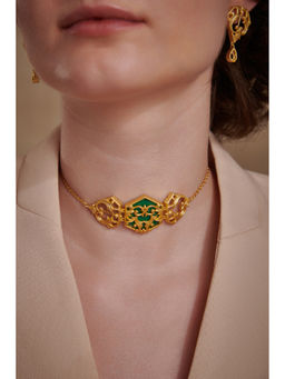 Melrosia - Green Filigree Finesse Choker