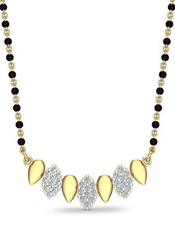 DISHIS - 22k BIS Hallmark Yellow Gold and Diamond Tanmaniya Pendant