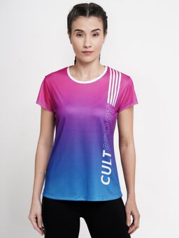 CULT - Signature Violet Ombre Gym Tee