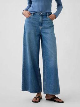 GAP - Blue Women's High Rise Wide-Leg Jeans