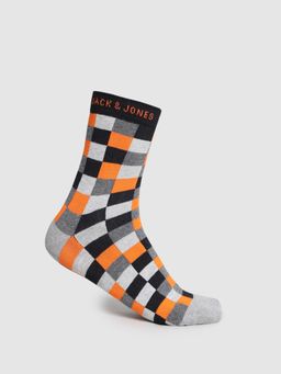 Jack & Jones - Men Checks Multi-Color Socks