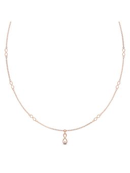 Candere by Kalyan Jewellers - 18K BIS Hallmark and Cubic Zirconia Necklace for Women