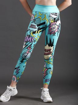 The Dance Bible - Women Colorful Printed High Waist Gym Leggings