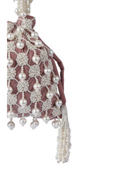 A Clutch Story - Berrylicious Pearl Tassel Handembroidered Potli