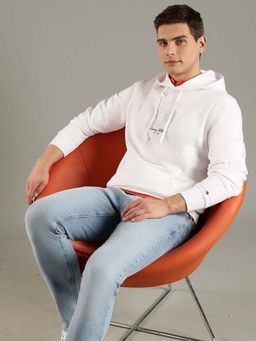 Tommy Hilfiger - Men White Solid Hoodies