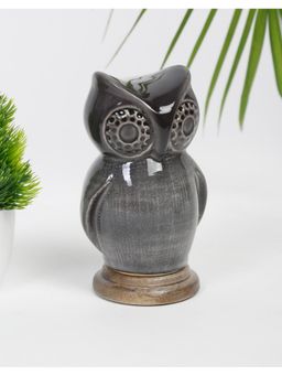 Fabindia - Mitul Ceramic Owl On Base