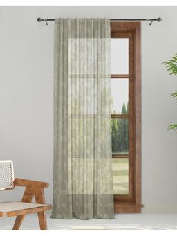 Fabindia - Grey Cotton Cutwork Door Curtain