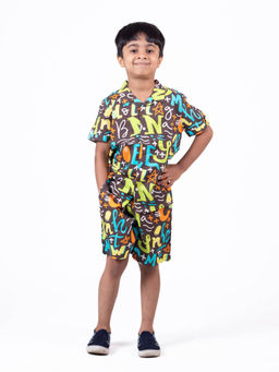 The Lion and the Fish - Abstract Print Co-Ord Multi Colour (Set of 2)